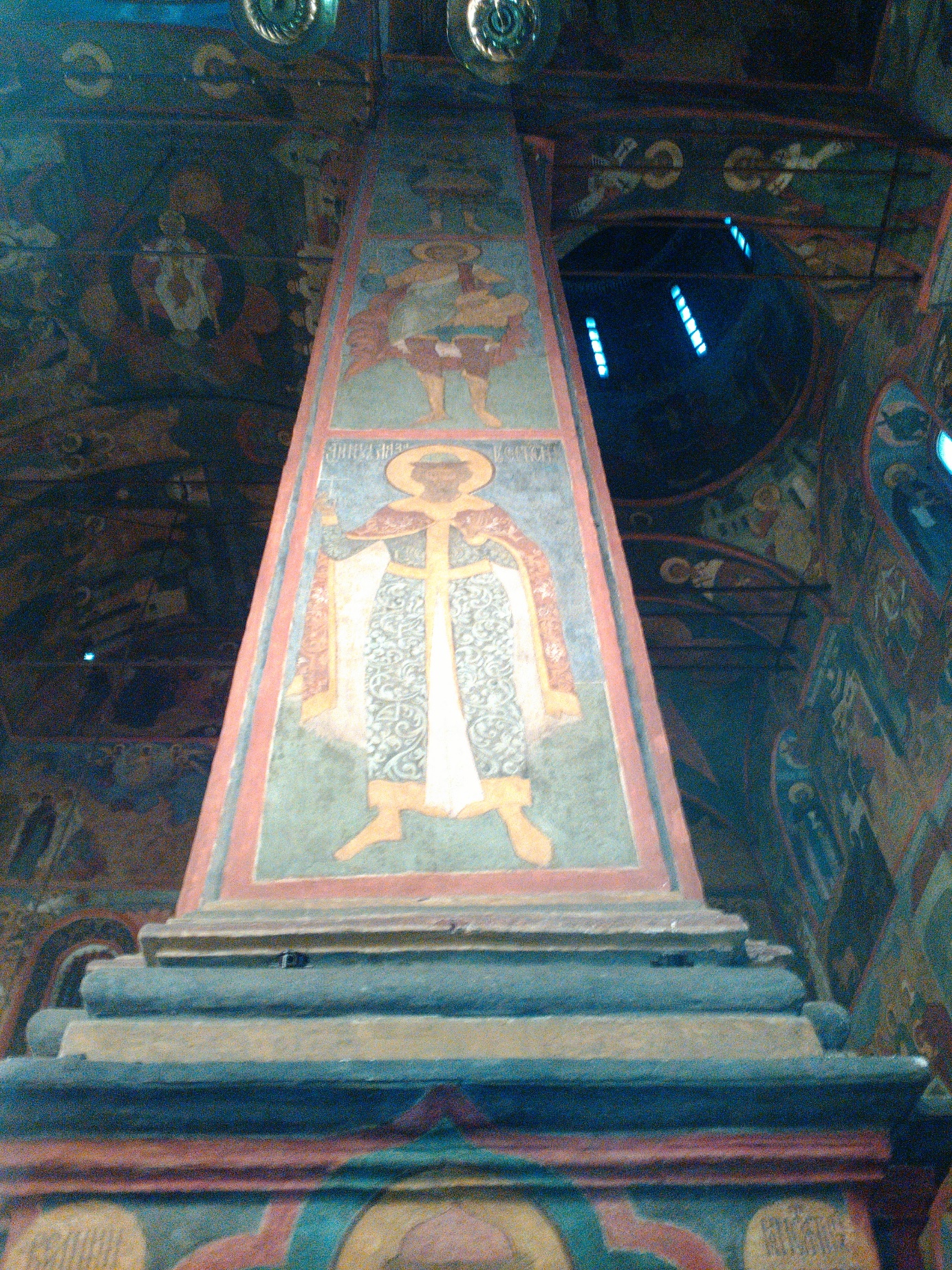 Фреска светог кнеза Лазара у Архангелском храму Московског Кремља