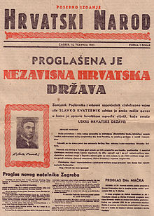 220px Hrvatski narod naslovnicaproglašenje NDH