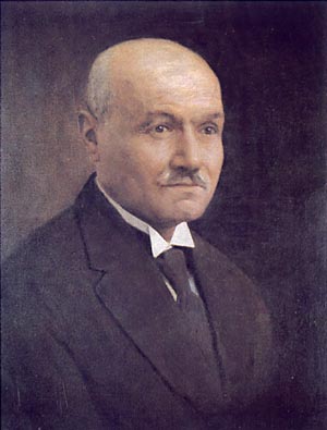Mihailo Petrović Alas portrait by Uroš Predić