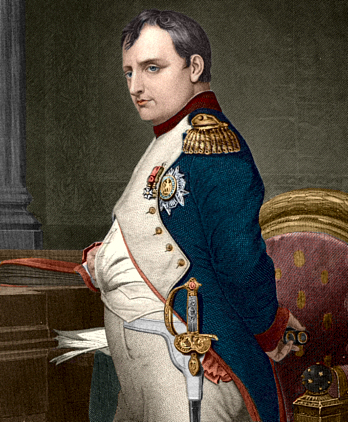 Napoleonbonaparte coloured drawing